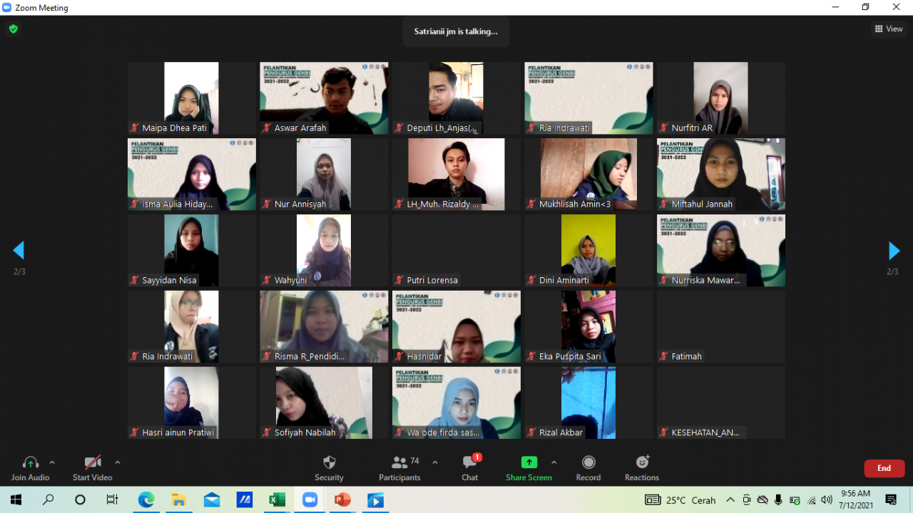 Gambar Generasi Baru Indonesia Komisariat UIN Alauddin Makassar Gelar Pelantikan Secara Virtual