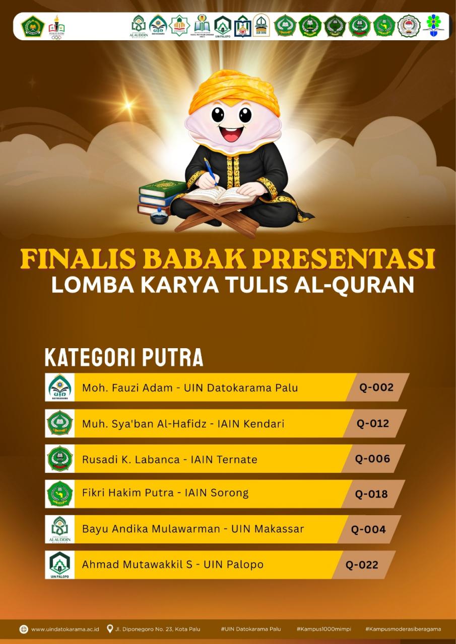 Gambar Dua Mahasiswa UIN Alauddin Lolos ke Final Lomba Karya Tulis Poros Intim IV