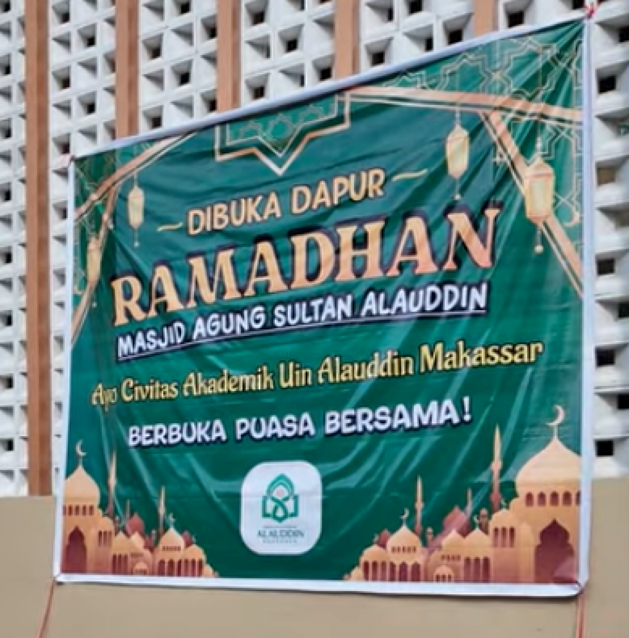 Gambar Dapur Ramadan Masjid Agung UIN Alauddin Awali Ramadan dengan Berbagi
