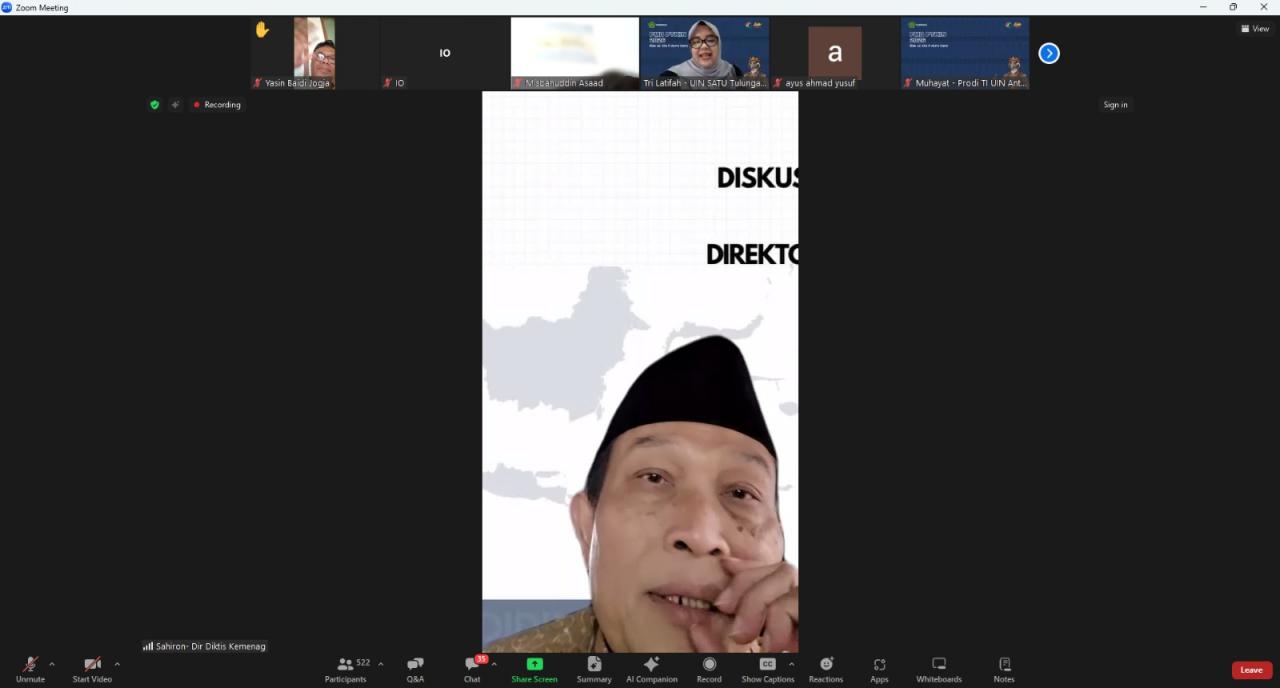 Gambar Diktis Kemenag Tekankan Integrasi Keilmuan sebagai DNA dan Distingsi Prodi PTKIN