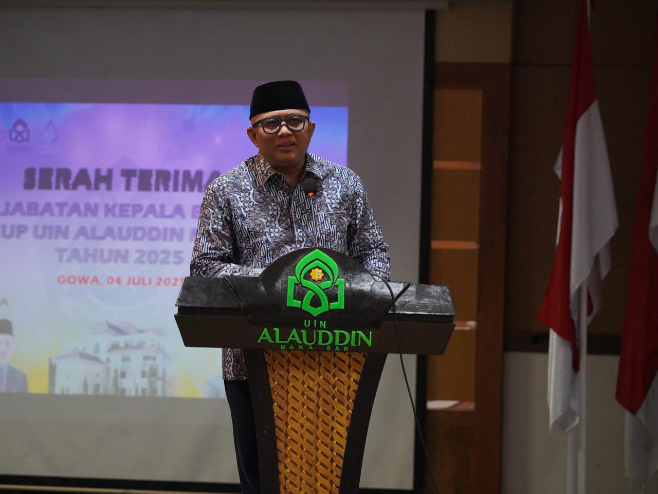 Gambar Sertijab UIN Alauddin, Prof. Arskal Dorong Penguatan Kolaborasi dan Pengembangan SDM