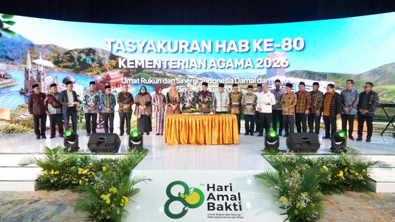 Gambar Kemenag Peringati HAB ke-80 Secara Sederhana, Dana Dialihkan untuk Korban Bencana