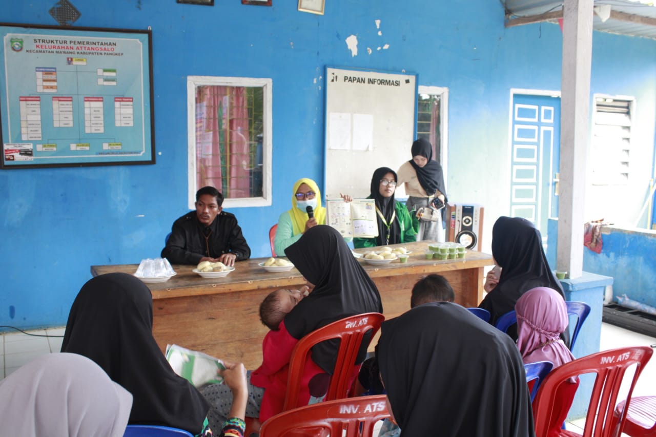 Gambar Mahasiswa KKN 77 UIN Alauddin Sulap Daun Kelor Jadi Puding Sehat Cegah Stunting!