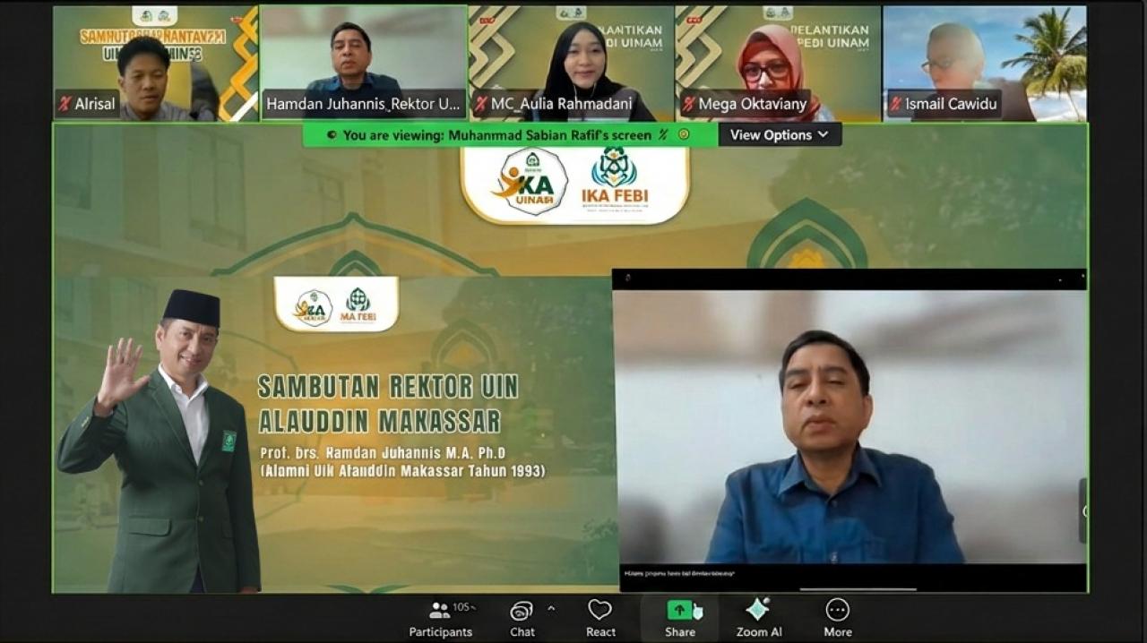 Gambar Resmi Dilantik, Rektor Apresiasi Kiprah IKA FEBI UIN Alauddin Makassar