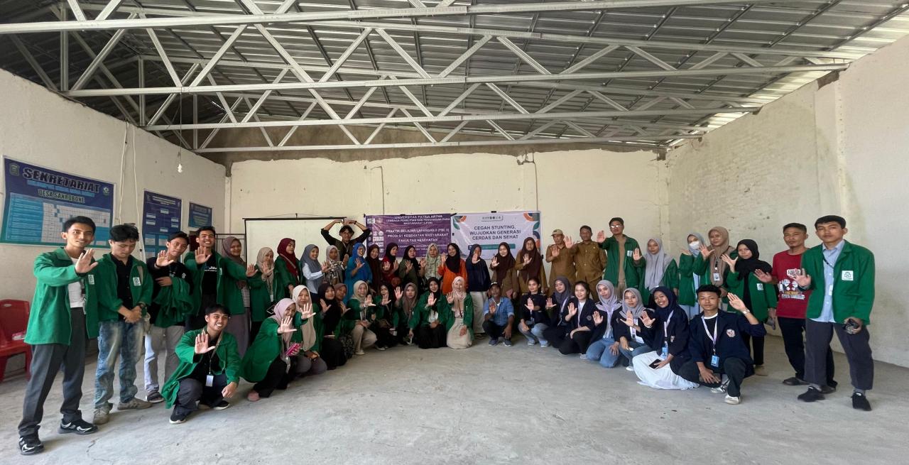 Gambar Kolaborasi UPA, Mahasiswa KKN 77 UIN Alauddin Gelar Penyuluhan Stunting di Desa Sanrobone Takalar