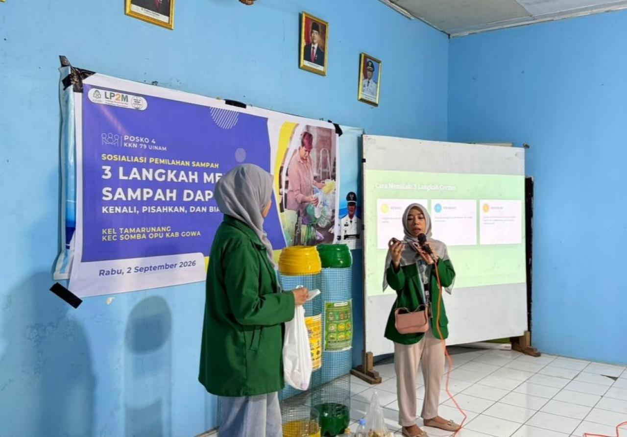 Gambar Dari Dapur, KKN UIN Alauddin Makassar Ajak Warga Tamarunang Biasakan Pilah Sampah