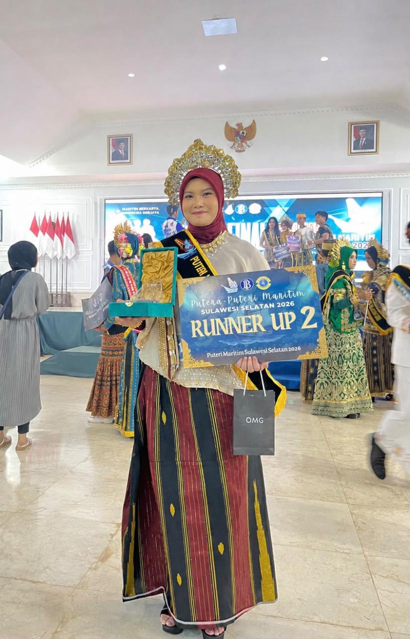Gambar Mahasiswa UIN Alauddin Raih Runner Up 2 Puteri Maritim Sulawesi Selatan 2026