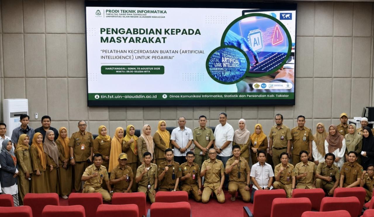 Gambar Diskominfo Takalar Gandeng Prodi TI UIN Alauddin Tingkatkan Kompetensi AI ASN