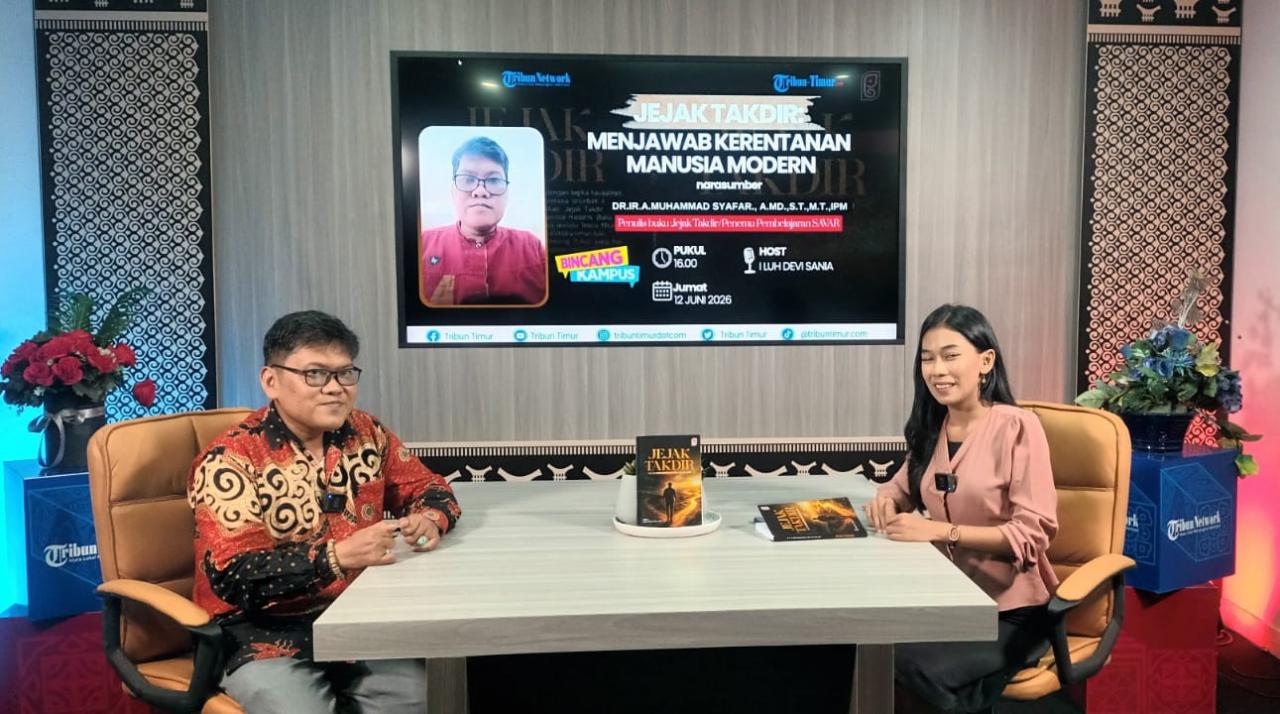 Gambar Dosen UIN Alauddin Bahas Buku Jejak Takdir dalam Program Bincang Kampus Tribun Timur