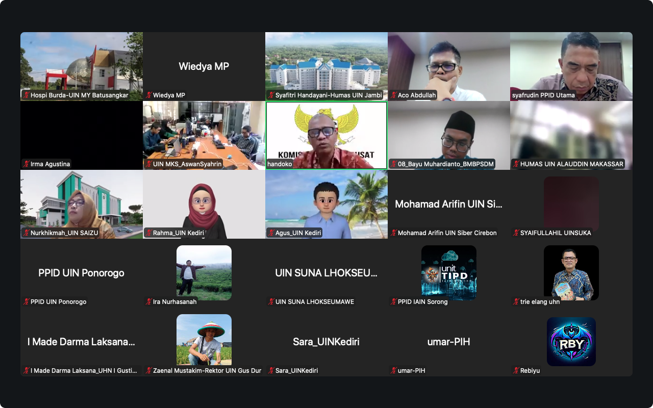 Gambar PPID UIN Alauddin Ikuti Pembahasan DIP dan Pengelolaan Informasi Pengadaan Barang dan Jasa