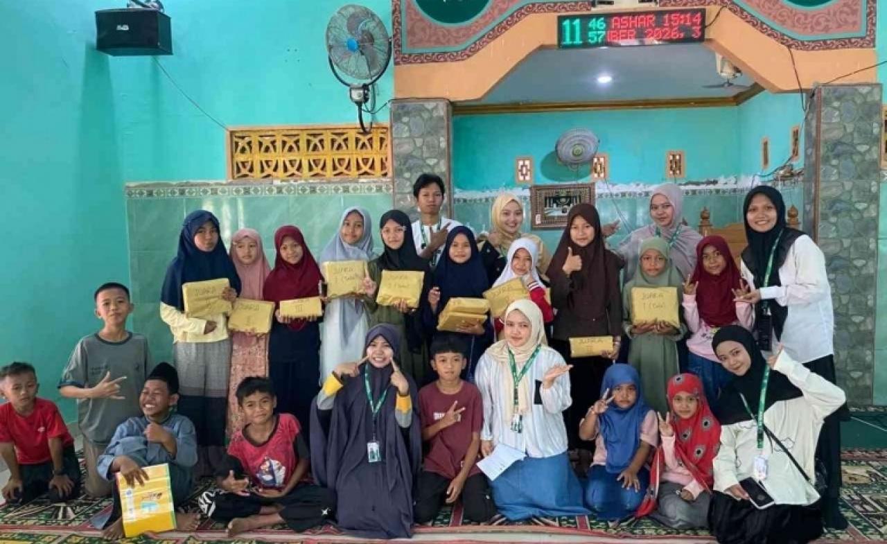 Gambar Mahasiswa KKN UIN Alauddin Gelar Festival Anak Soleh di Sawakong Takalar