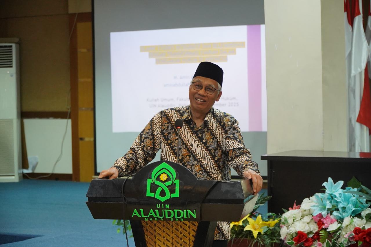 Gambar Prof. Amin Abdullah Paparkan Empat Agenda Transformasi Studi Islam Kontemporer di UIN Alauddin