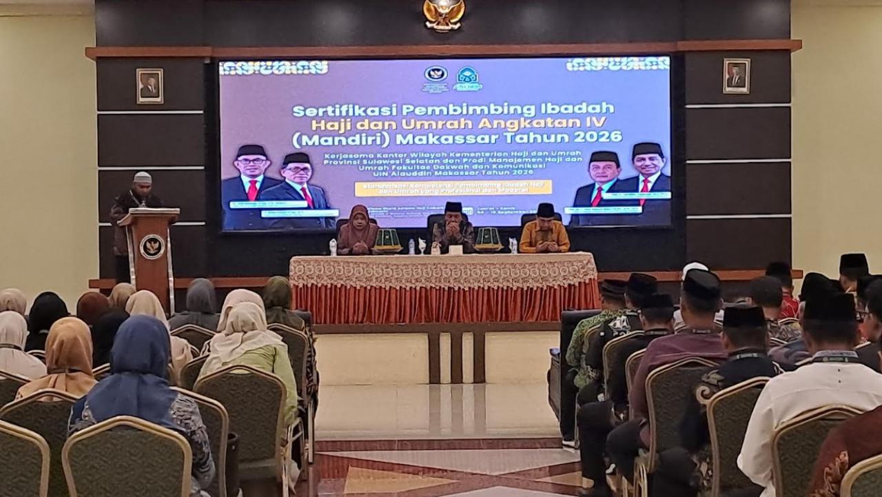Gambar UIN Alauddin Sukses Gelar Sertifikasi Pembimbing Haji dan Umrah, 82 Peserta Dinyatakan Lulus