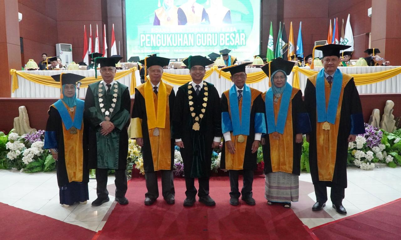 Gambar Gagasan Tiga Guru Besar UIN Alauddin dalam Orasi Ilmiah: Dari Nafs hingga Islam Berkebudayaan