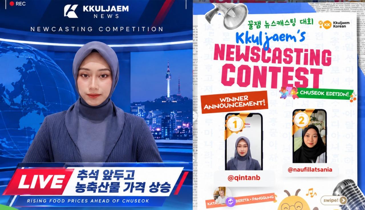 Gambar Mahasiswa Prodi Bahasa Inggris UIN Alauddin Sabet Juara 1 Baca Berita Bahasa Korea
