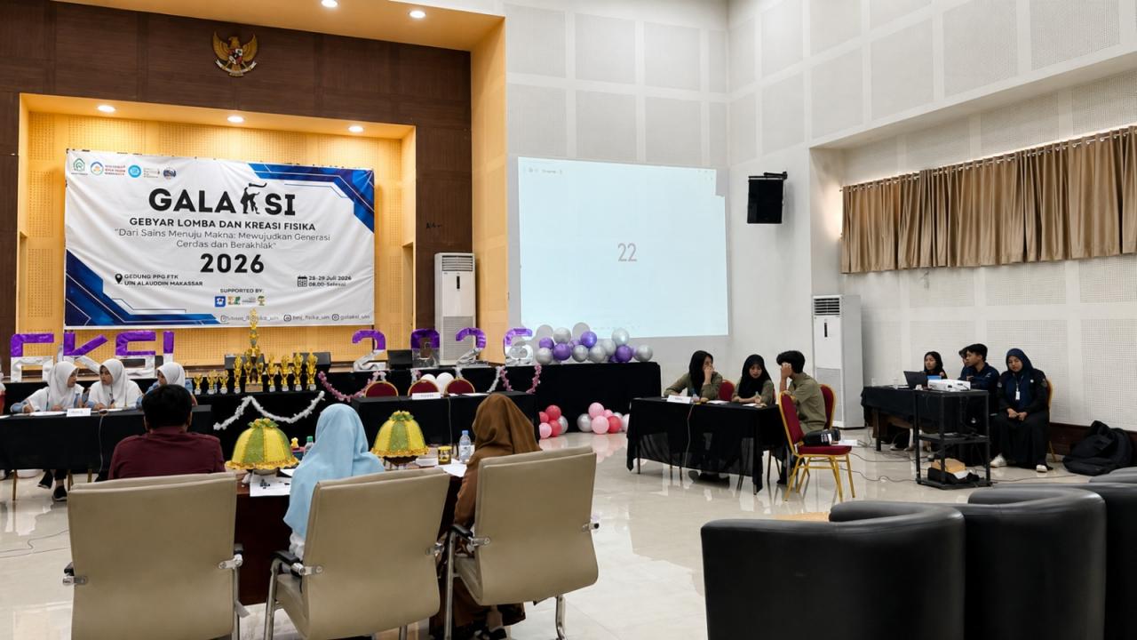 Gambar HMJ Pendidikan Fisika UIN Alauddin Gelar GALAKSI 2026, Ratusan Pelajar Adu Prestasi Sains