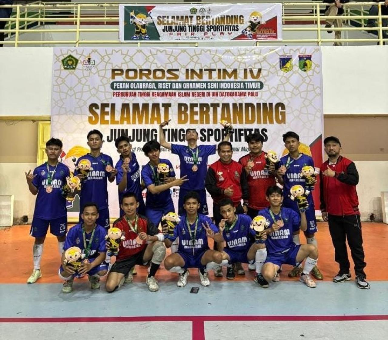Gambar Futsal UIN Alauddin Tutup Perjuangan di POROS INTIM IV dengan Medali Perunggu