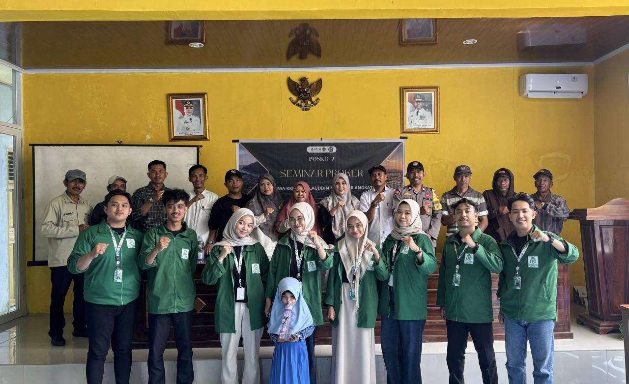Gambar Mahasiswa KKN UIN Alauddin Bahas Potensi Desa Harapan dalam Seminar Program Kerja