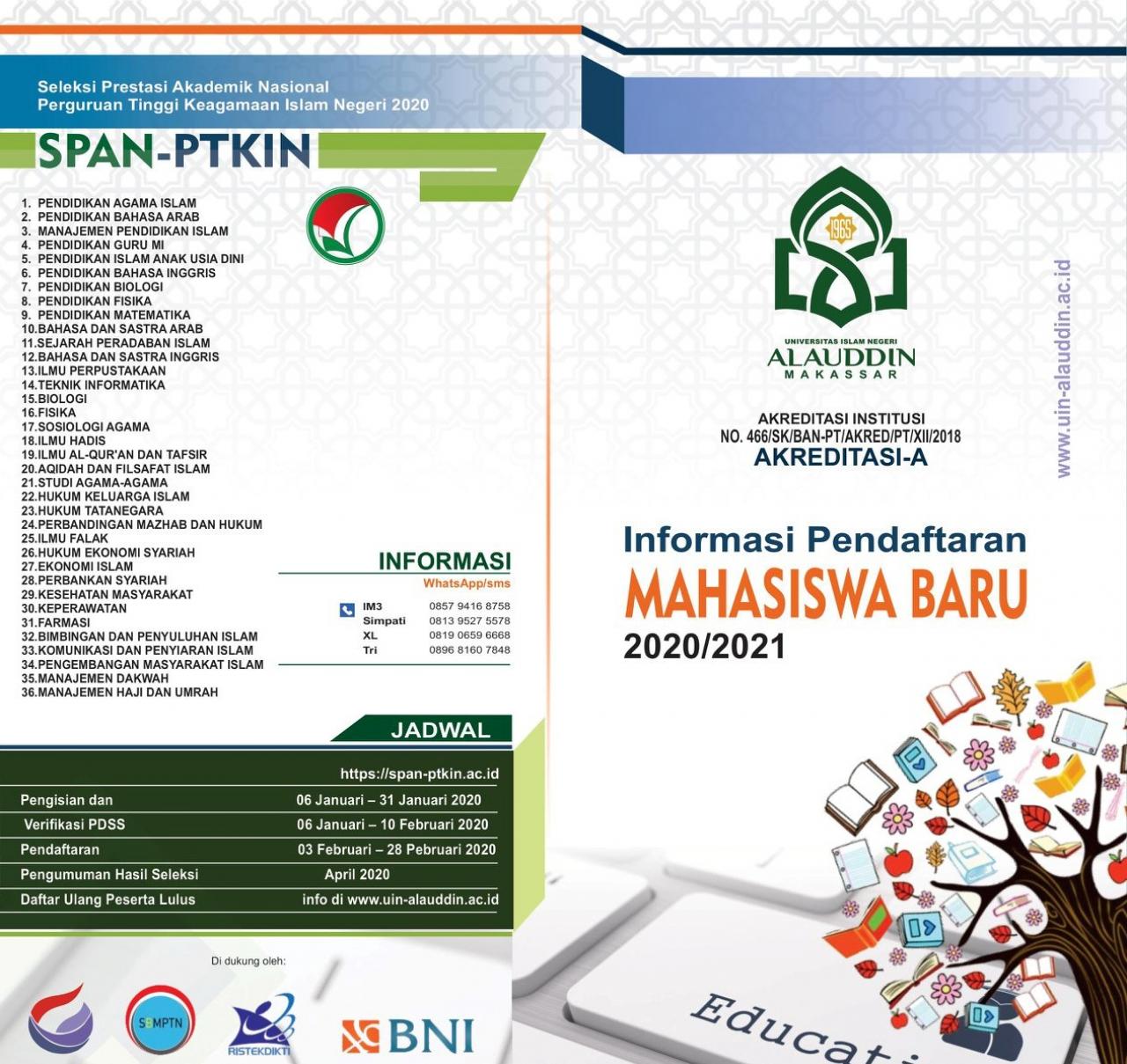 Gambar 1.144 Calon Mahasiswa Baru Lulus di Jalur SPAN PTKIN UIN Alauddin 2020