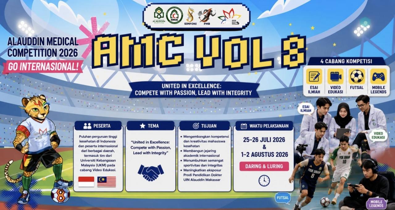 Gambar Alauddin Medical Competition Vol. 8 Go Internasional, Diikuti Peserta dari Malaysia