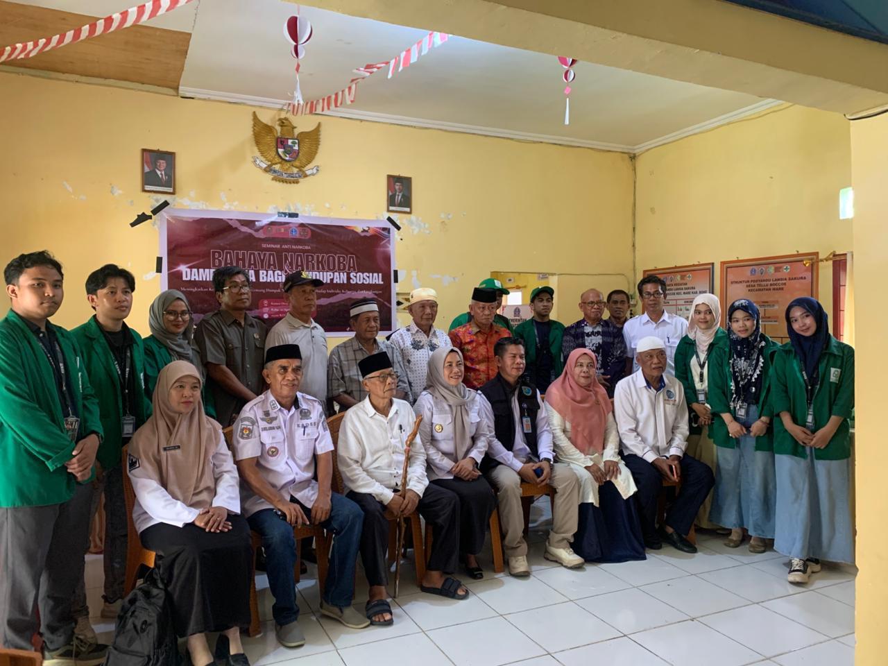 Gambar Mahasiswa KKN UIN Alauddin Gelar Penyuluhan Anti Narkoba di Desa Tellu Boccoe