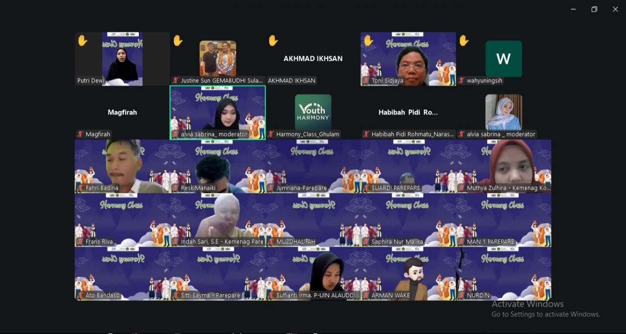 Gambar Youth Harmony PKUB Kemenag Gelar ‘Harmony Class’ di Makassar