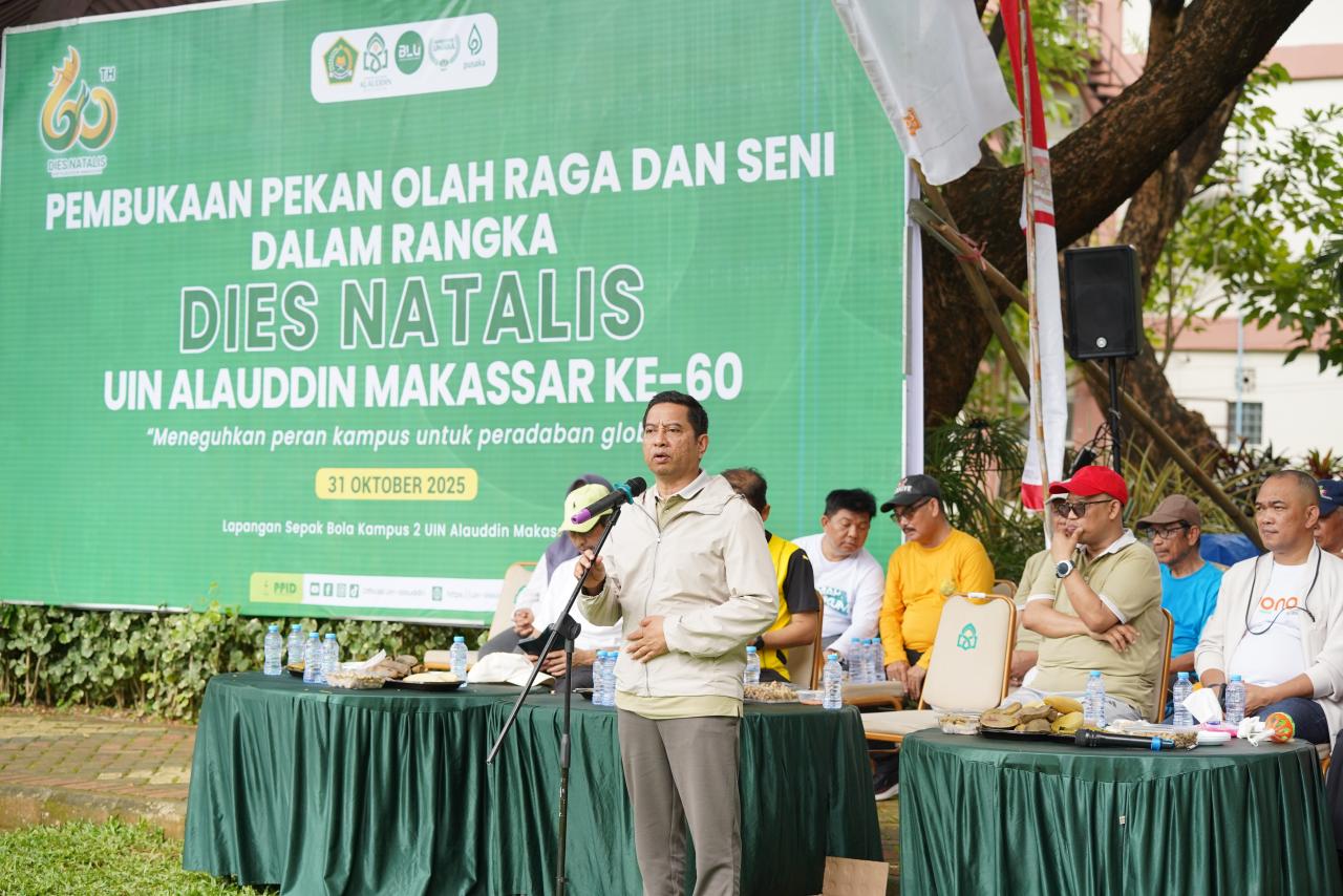 Gambar Resmi Dibuka, Rektor UIN Alauddin Yakin Dies Natalis ke-60 Bakal Paling Semarak