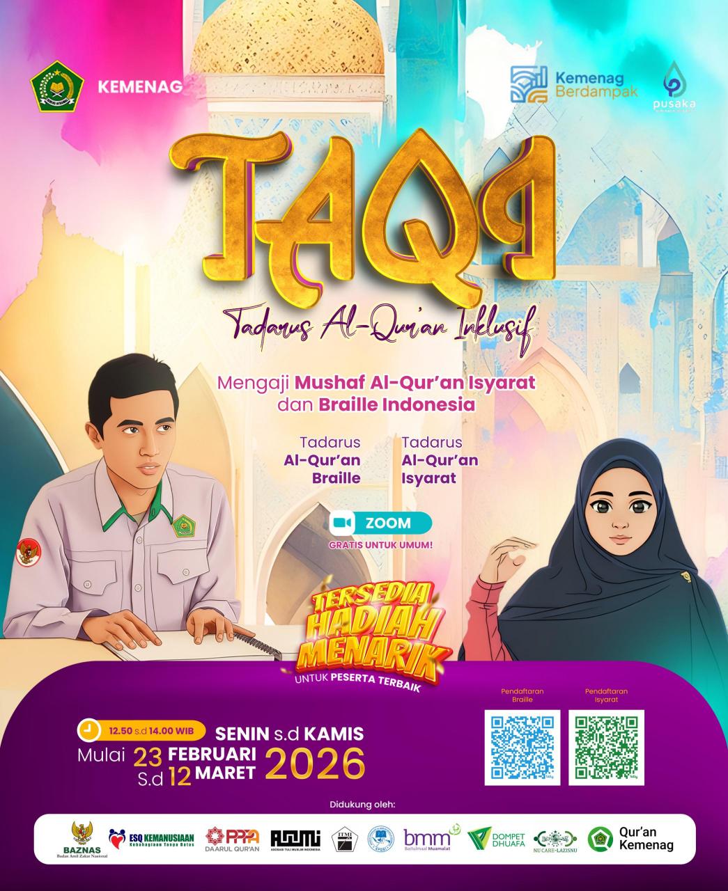 Gambar Ramadan Inklusif, LPMQ Hadirkan Tadarus Al-Qur’an Braille dan Isyarat