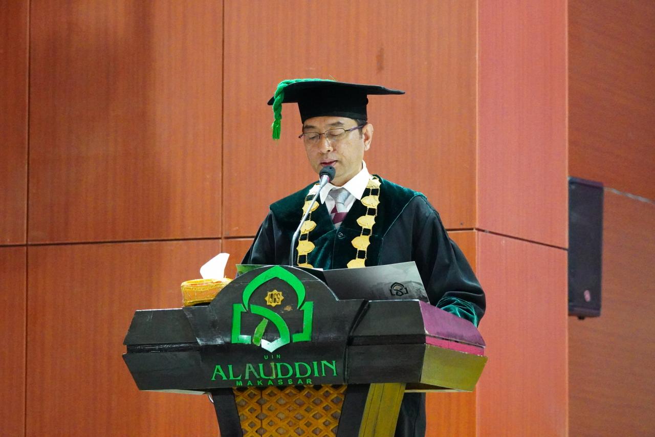 Gambar Pesan Filosofis Rektor Hamdan Warnai Pengukuhan Empat Guru Besar UIN Alauddin