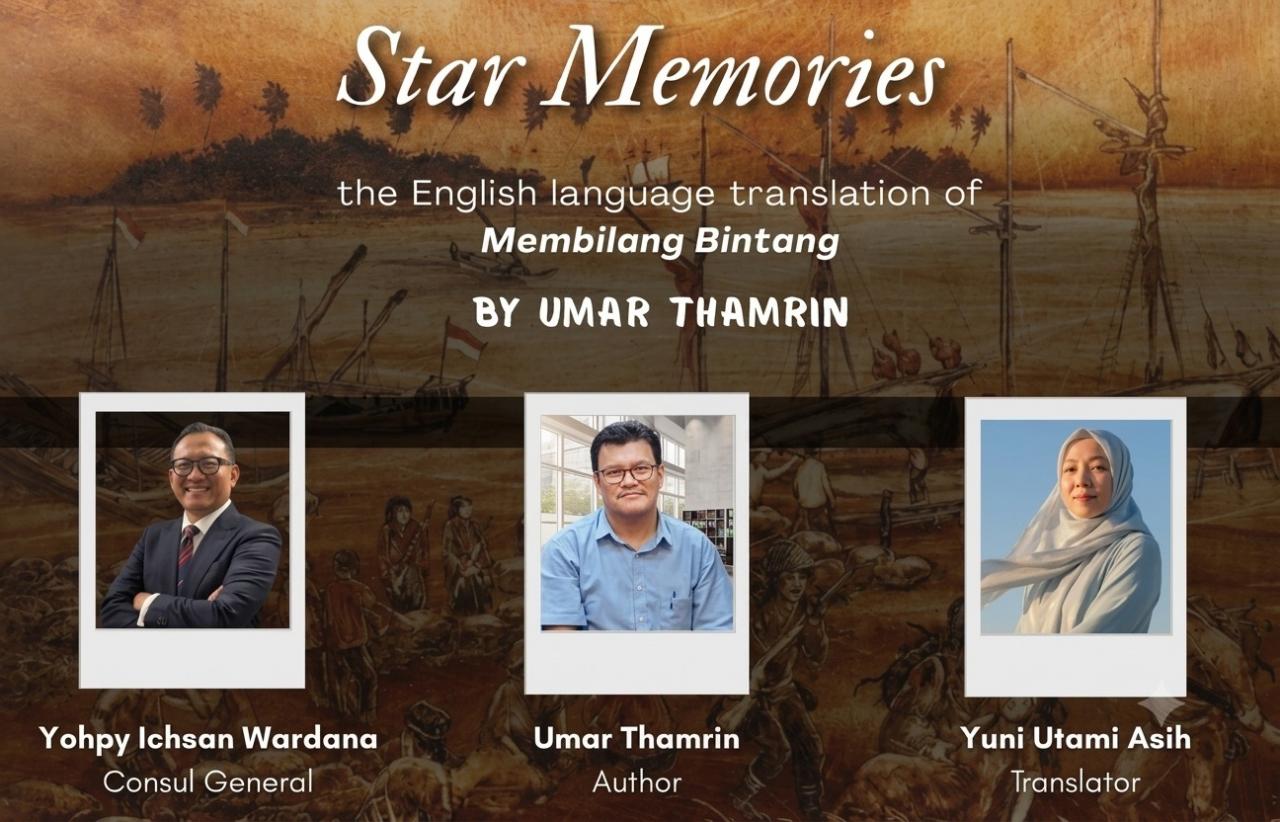 Gambar Dosen BSI UIN Alauddin Luncurkan Novel Membilang Bintang Versi Bahasa Inggris