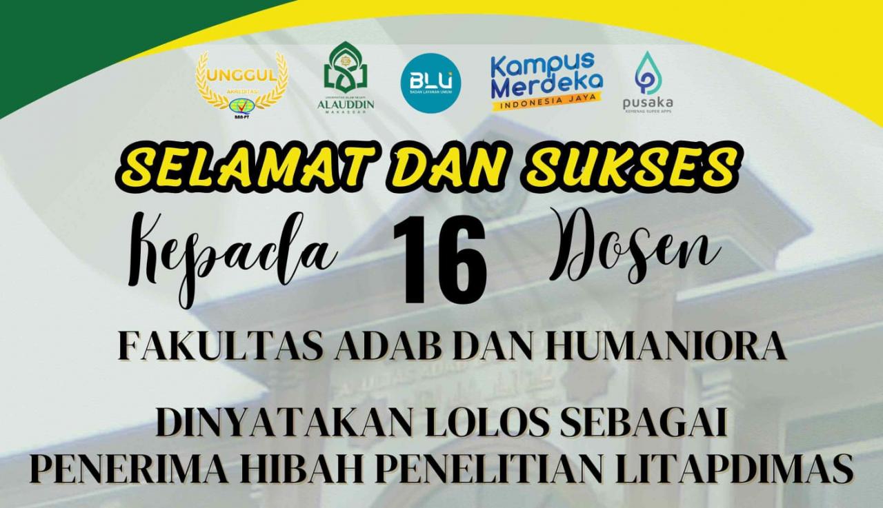 Gambar 16 Dosen FAH UIN Makassar Lolos Hibah Penelitian Litapdimas 2024