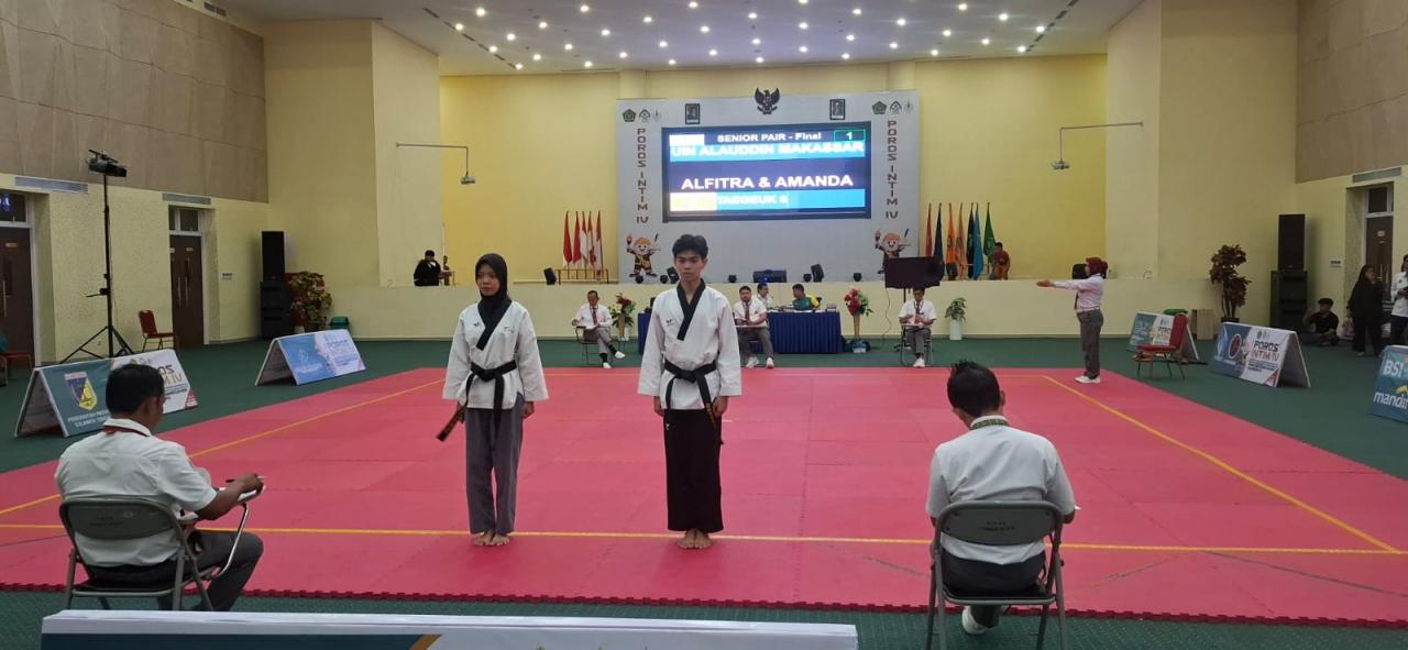 Gambar Taekwondo UIN Alauddin Raih Satu Emas dan Dua Perak di Poros Intim IV