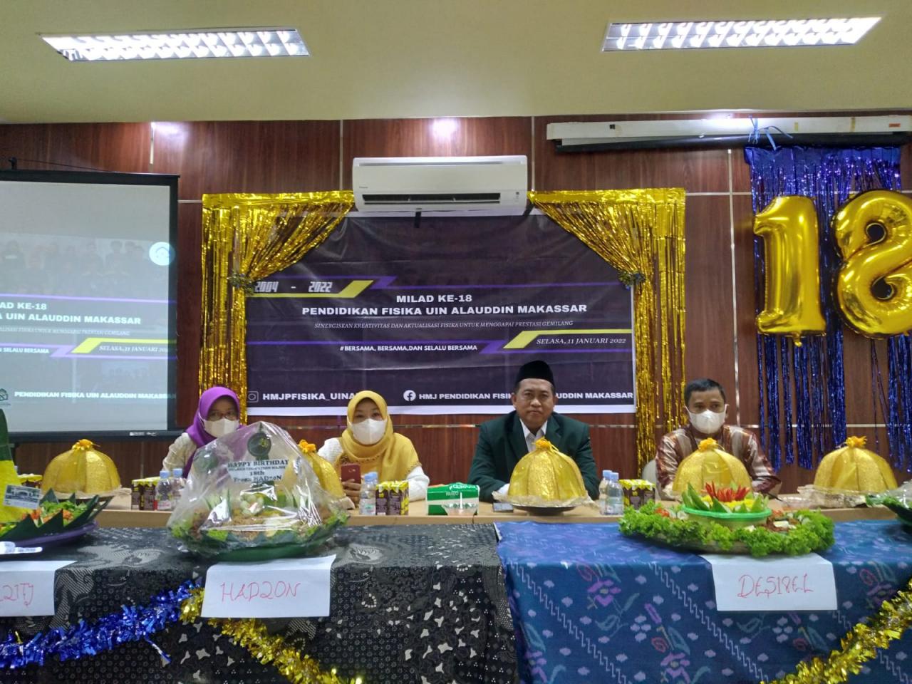 Gambar 18 Tahun Prodi Pendidikan Fisika UIN Alauddin, Dekan Harap Jaga Slogan 'Bersama