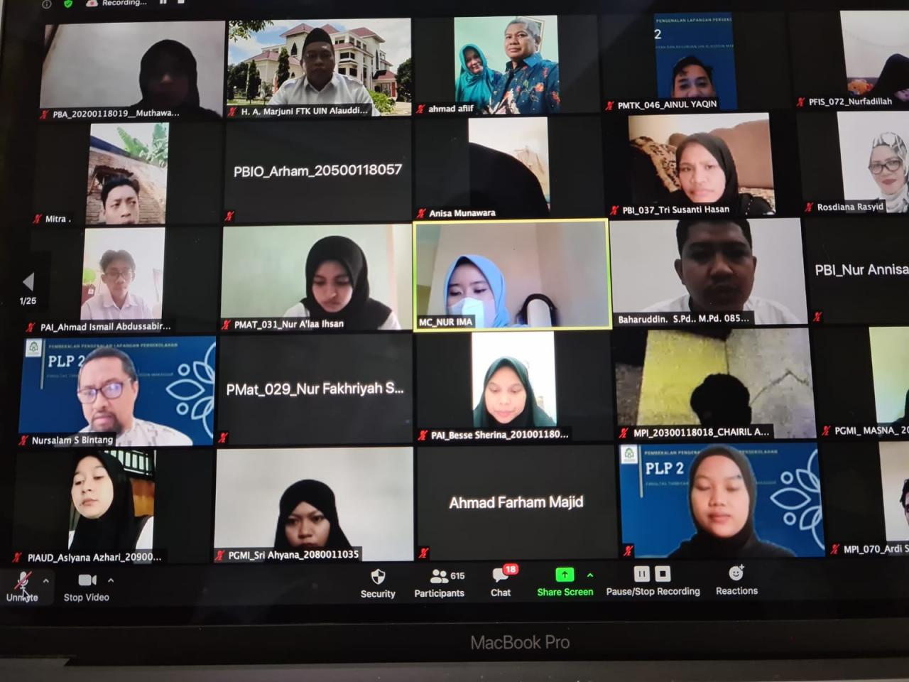 Gambar 700 Mahasiswa FTK UIN Alauddin Ikuti Pembekalan PLP 2 Daring, Dekan FTK Berikan Pesan Penting