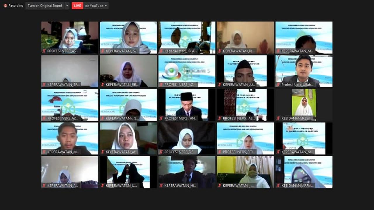 Gambar 84 Alumni Profesi FKIK diambil Sumpahnya, Dekan: Profesional dan Bertanggung Jawab