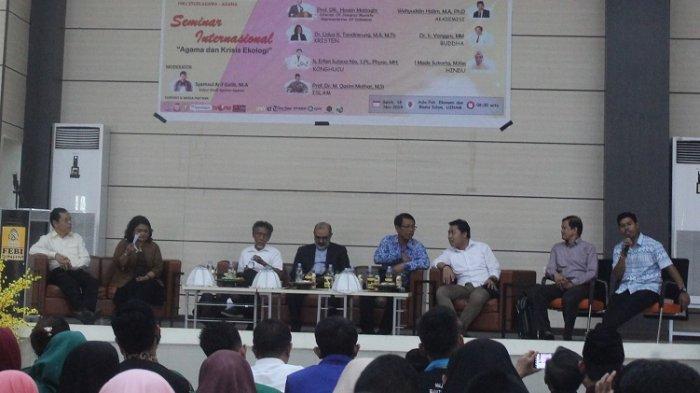 Gambar Mahasiswa Studi Agama-Agama FUF Belajar Agama dan Krisis Ekologi di Seminar, Narsumnya Wakil 5 Agama