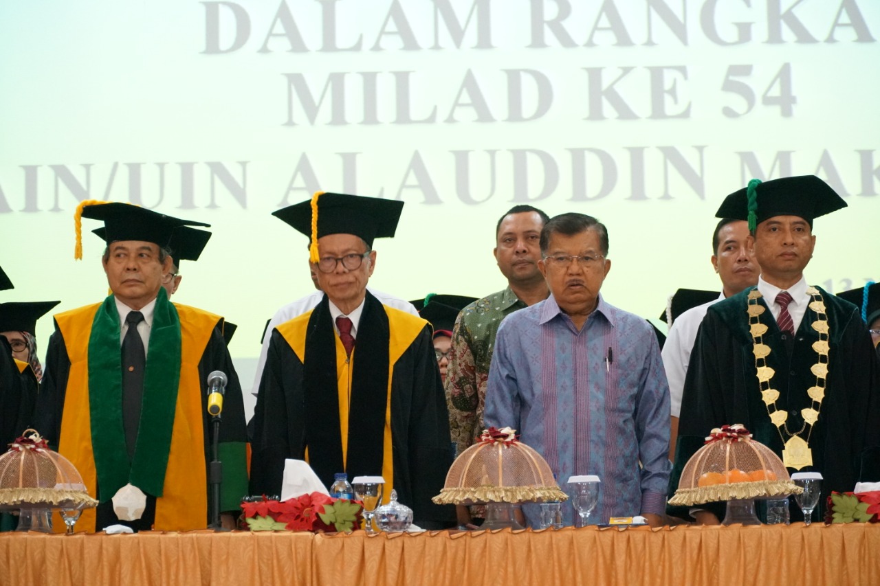 Gambar JK Hadiri Peringatan Milad UIN Alauddin Ke 54
