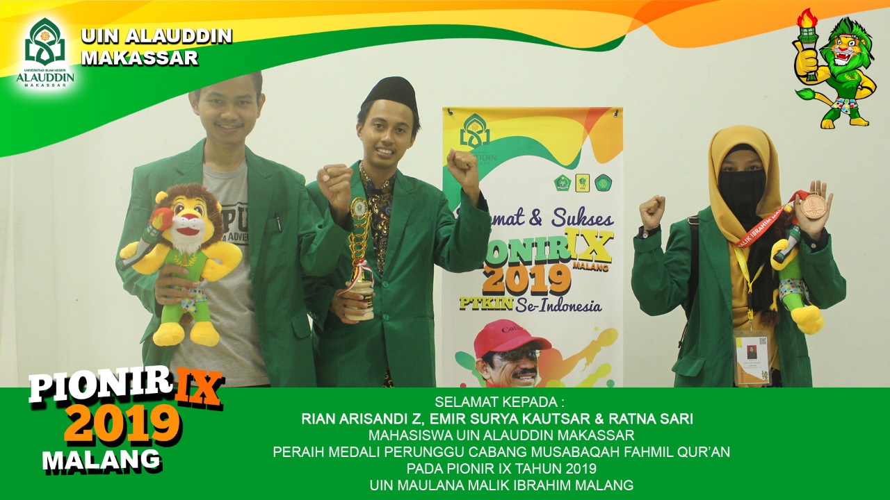 Gambar Tim MFQ UIN Alauddin Raih Perunggu Pionir IX