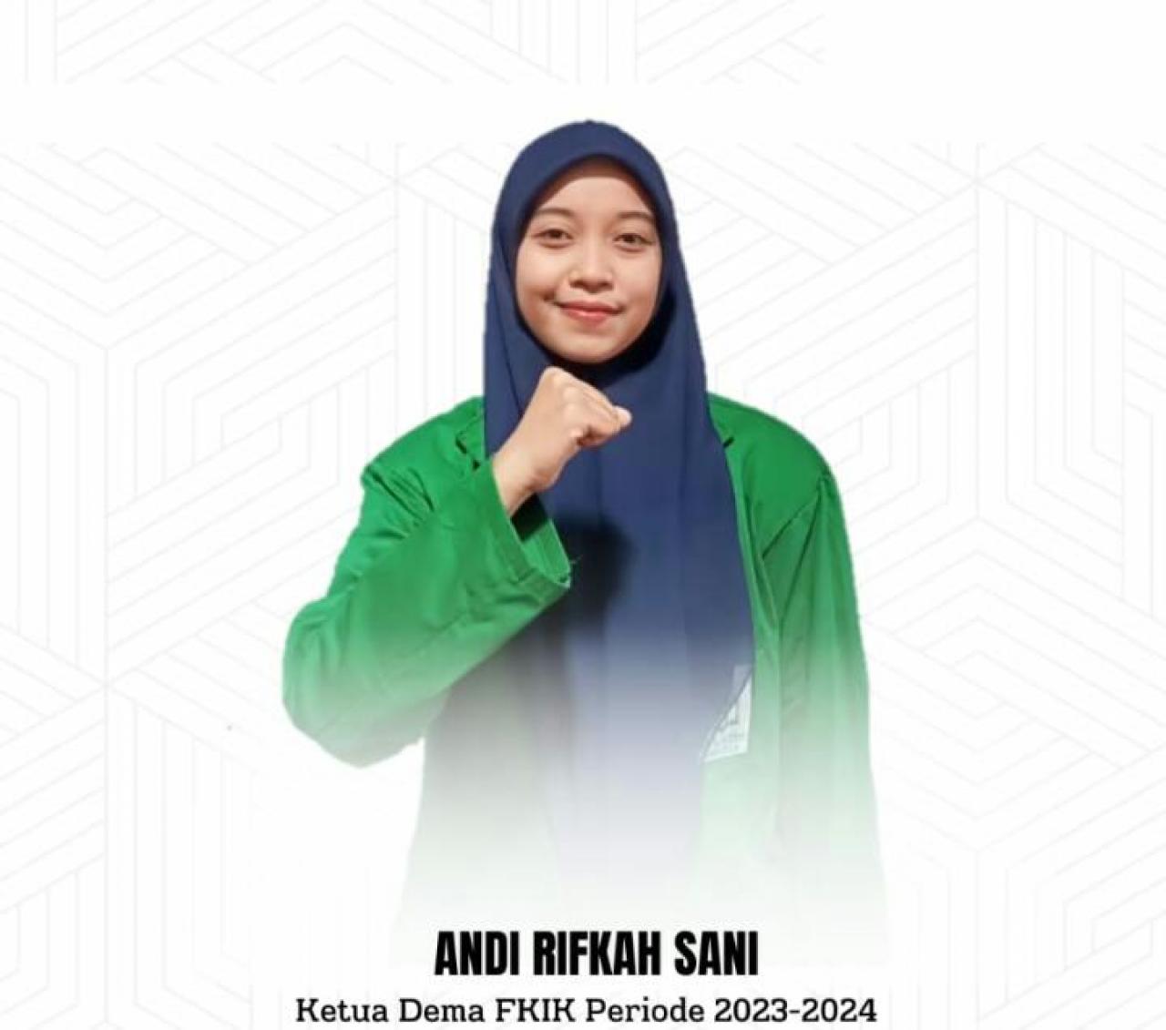 Gambar Andi Rifkah Sani Terpilih Jadi Formatur Ketua DEMA FKIK UIN Alauddin Periode 2023