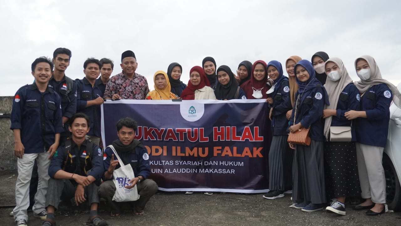 Gambar Awal Ramadhan 2022, Prodi Ilmu Falak UIN Alauddin Amati Hilal di Rooftop Mall GTC