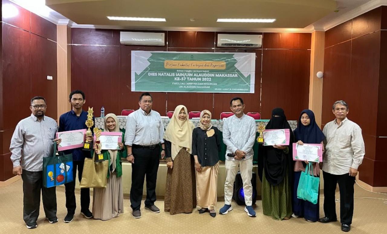 Gambar Badaruddin Amin Raih Juara 1 LKTI Porseni FTK UIN Makassar