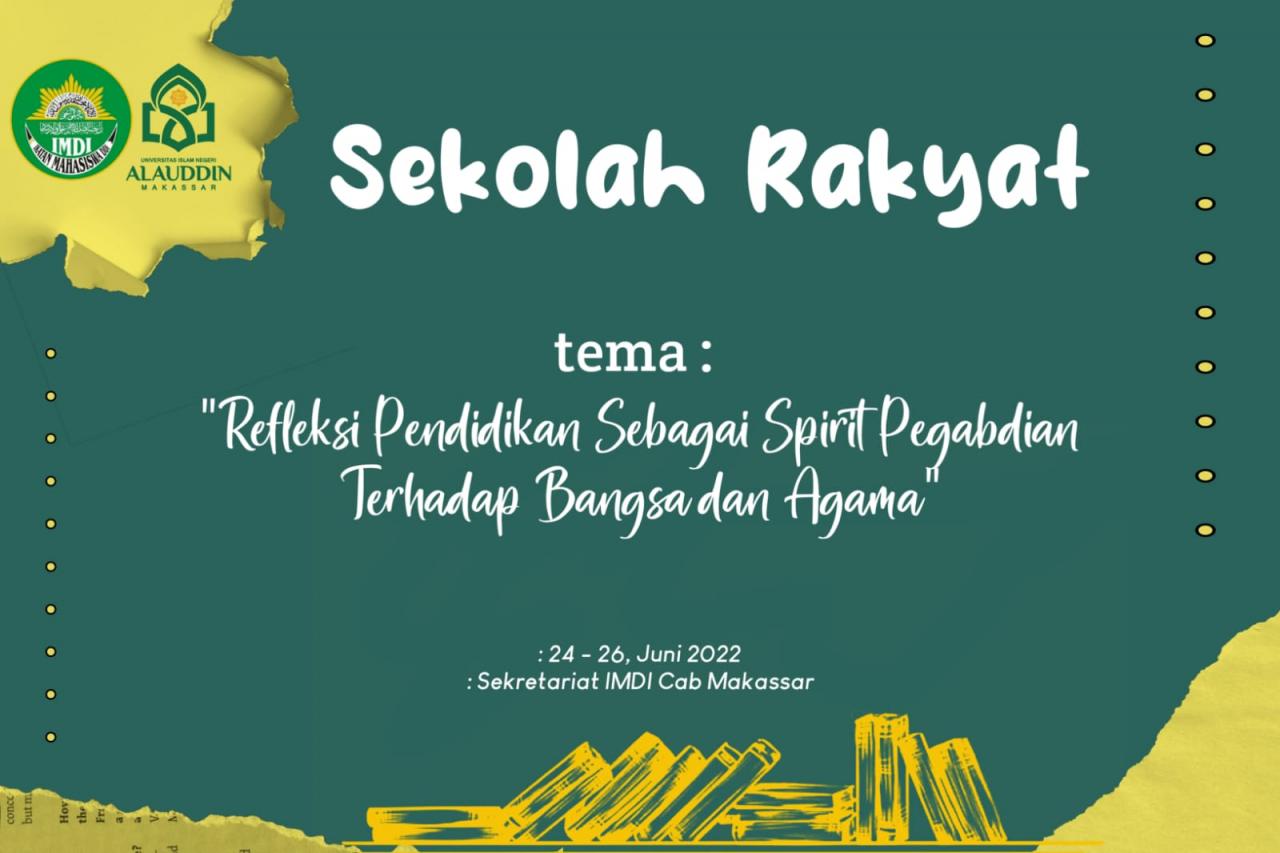 Gambar Bangun Jiwa Pengabdian Kader, IMDI Komisariat UIN Alauddin Makassar Gelar Sekolah Rakyat
