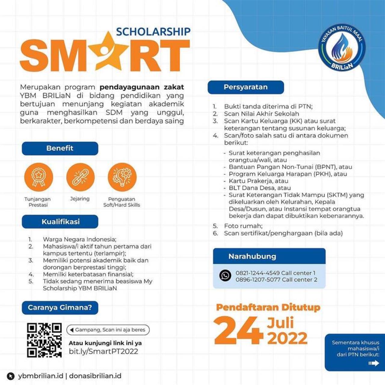 Gambar Beasiswa YBM BRI Dibuka, Berikut Syarat dan Link Pendaftarannya