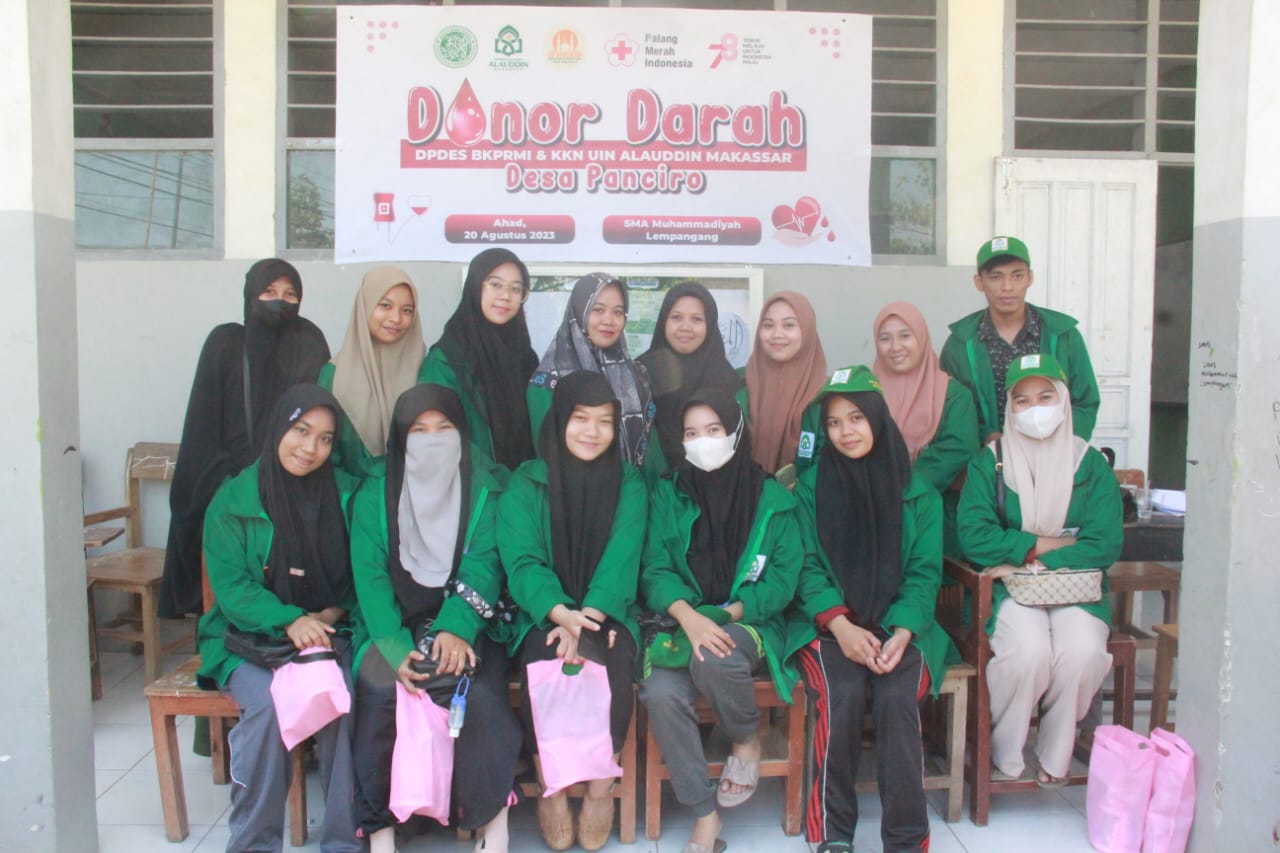 Gambar Berkolaborasi dengan BKPRMI Mahasiswa KKN UIN Makassar Lakukan Aksi Donor Darah