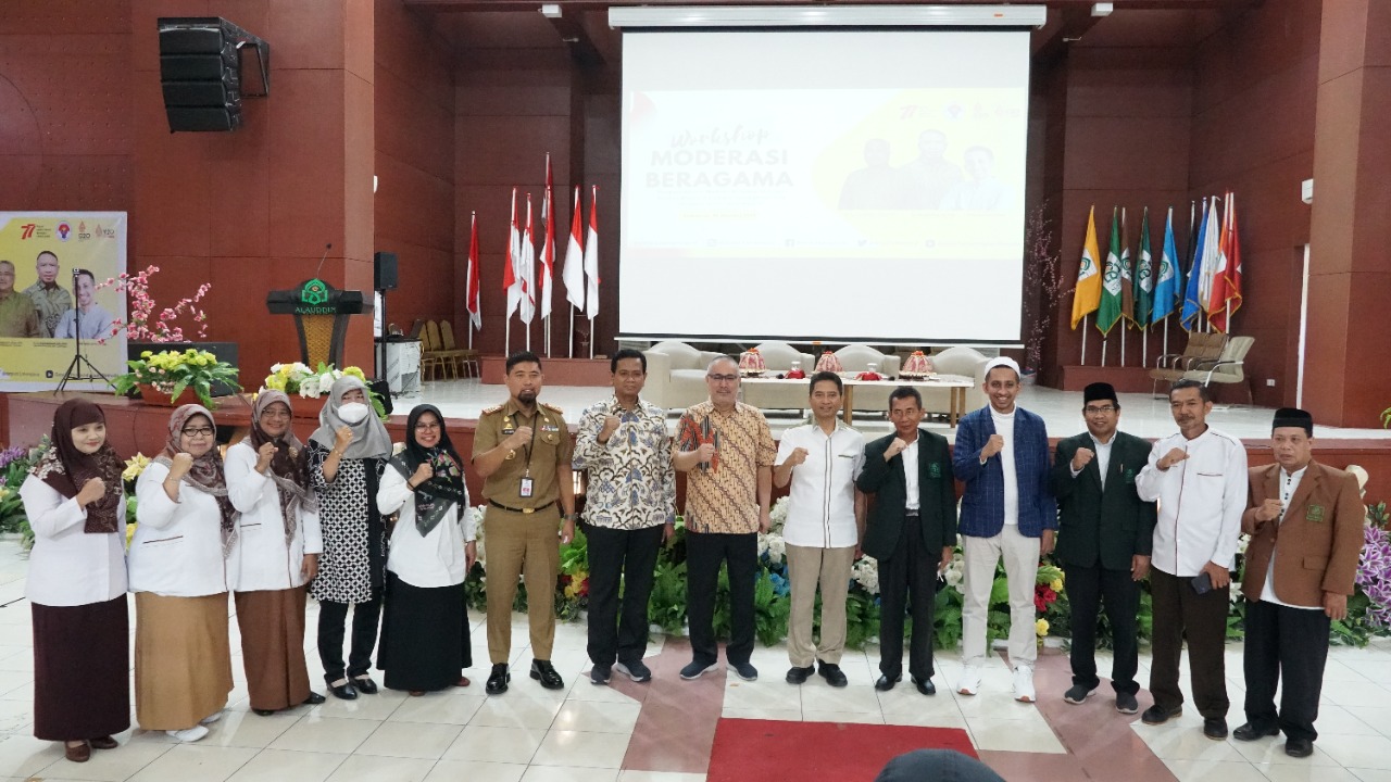 Gambar Bersama Kemenpora, UIN Makassar Gelar Workshop Pengarusutamaan Moderasi Beragama Dikalangan Generasi
