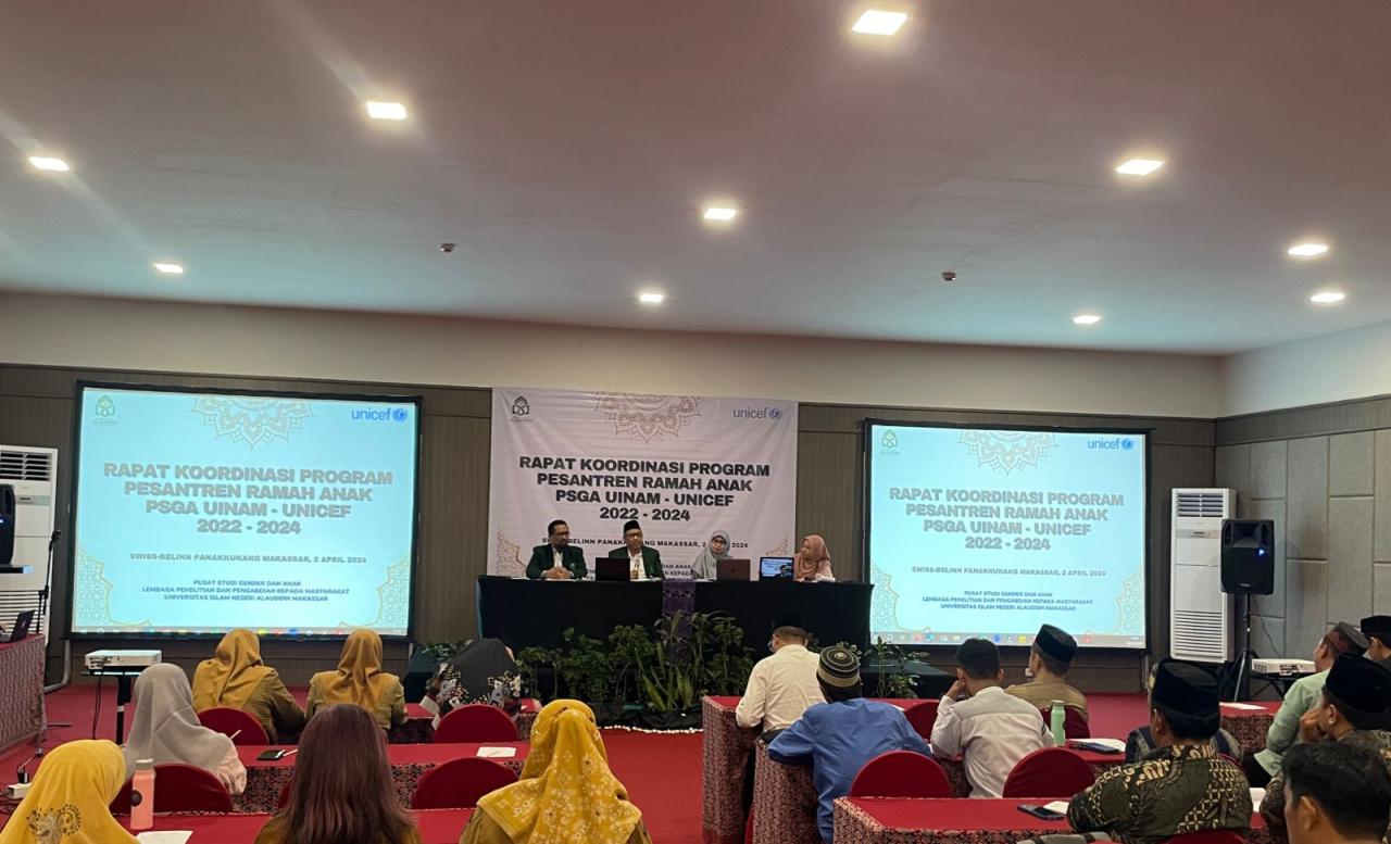 Gambar Bersama Unicef, PSGA UIN Alauddin Telah Bina 100 Guru dan 10.000 Santri Isu Perlindungan Anak