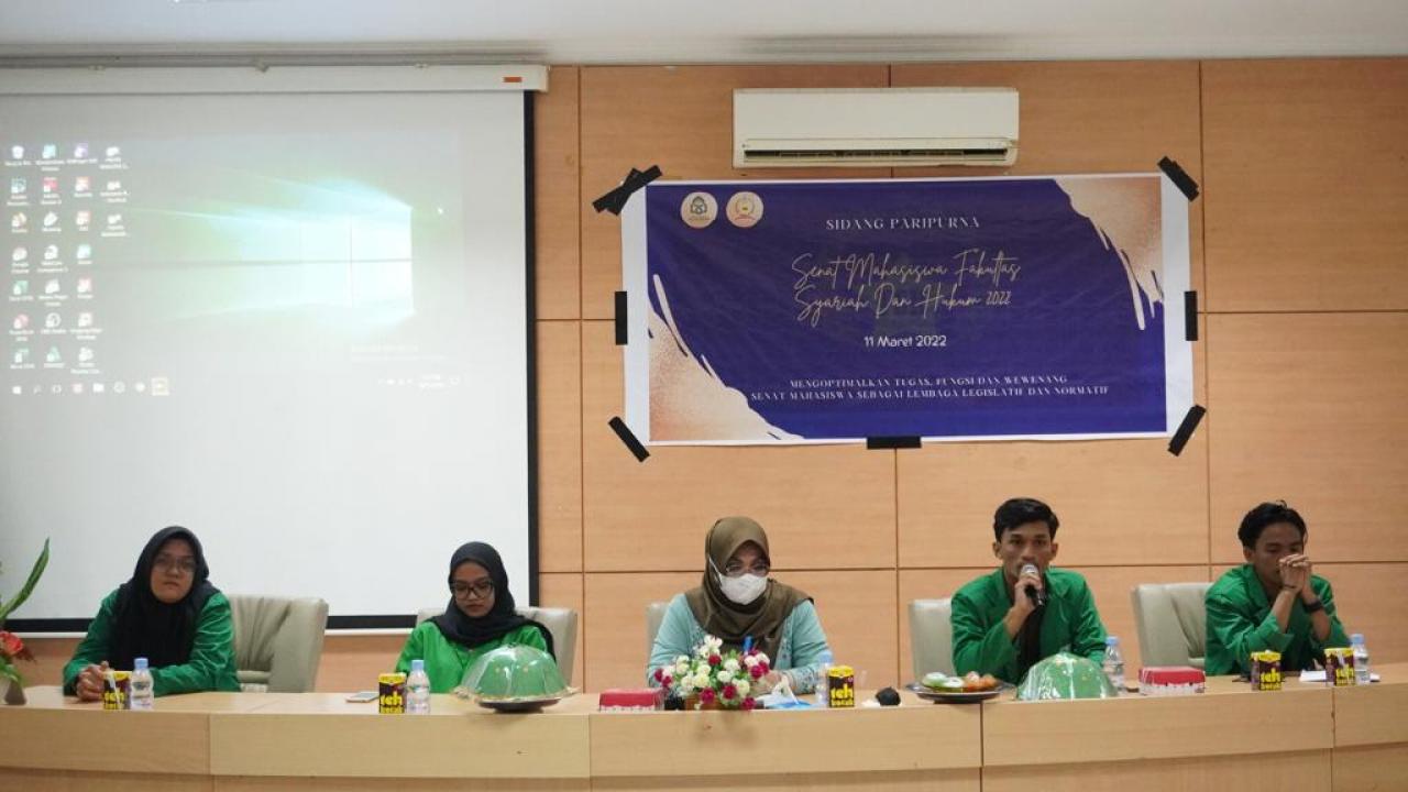 Gambar Buka Sidang Paripurna Sema, WD I Harap Pengurus LK FSH UIN Alauddin Bersinergi