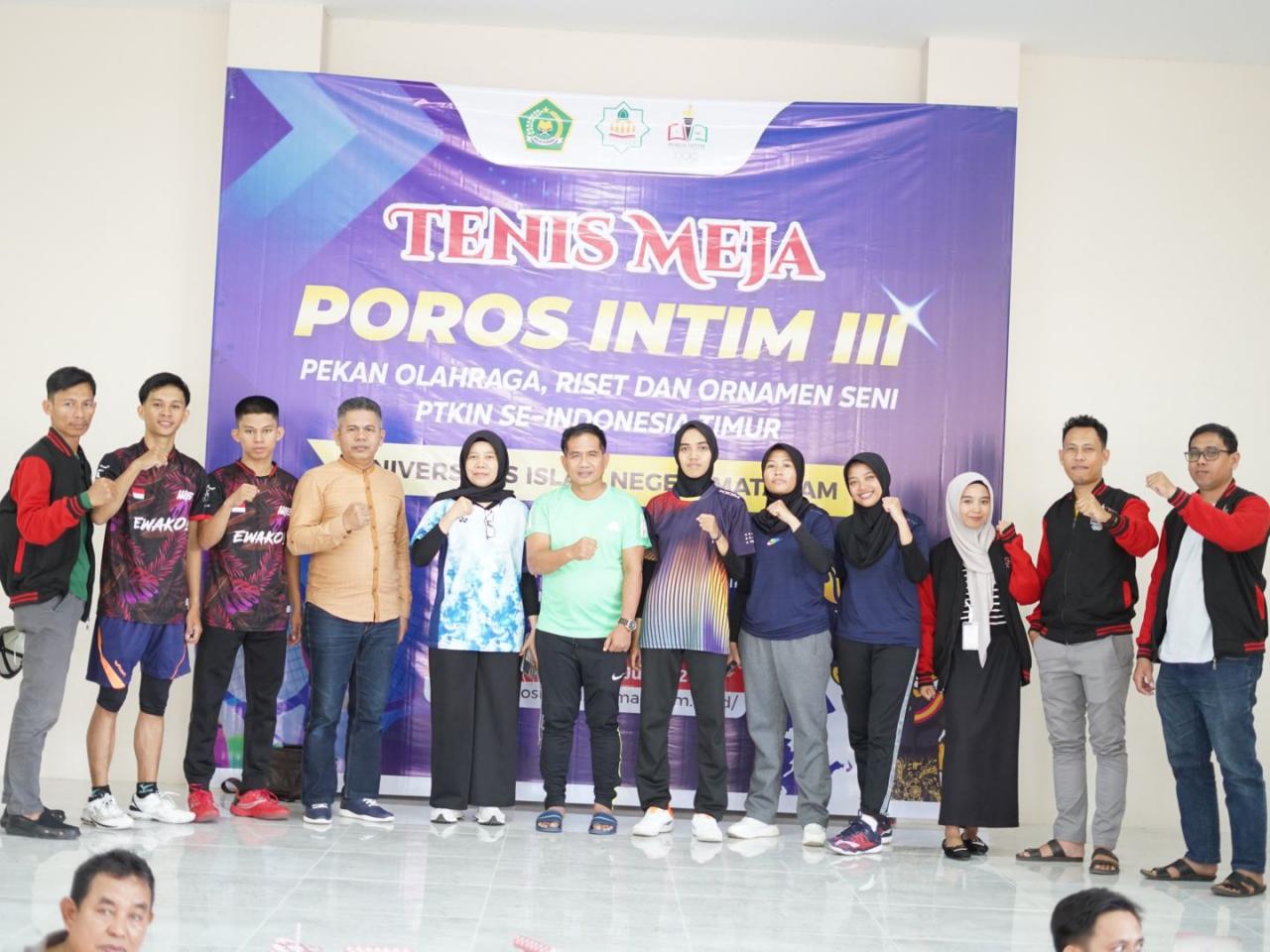 Gambar Cabor Tennis Meja UIN Makassar Sabet 5 Medali di Poros Intim III, 4 Emas dan 1 Perak