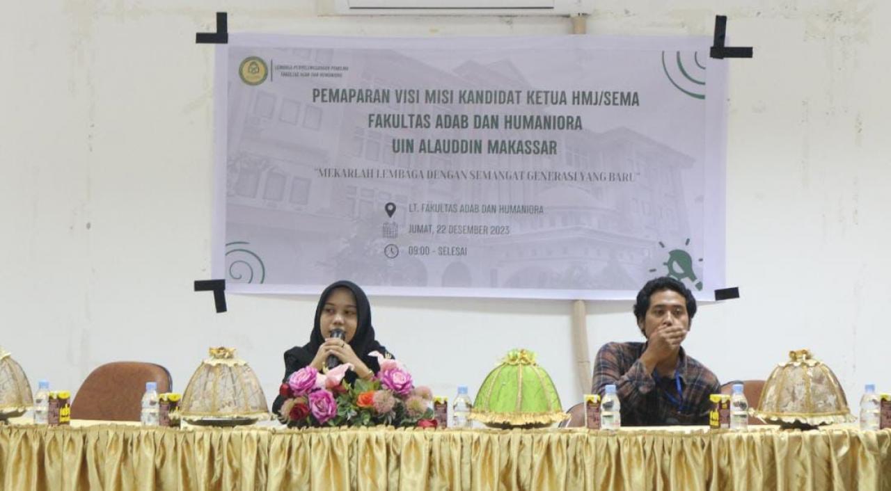 Gambar Calon Ketua HMJ dan Sema FAH UIN Alauddin Paparkan Visi Misi, Ini Pesan Dekan