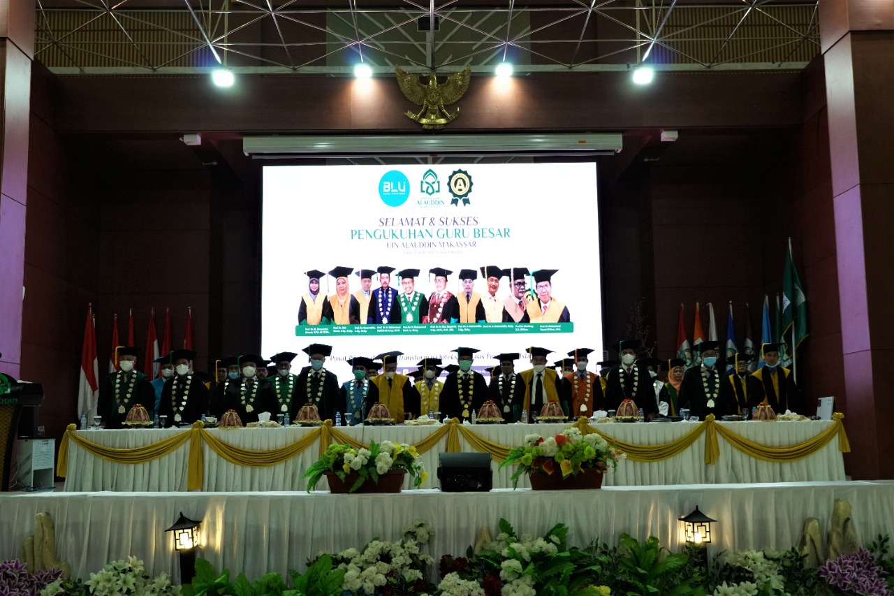 Gambar Catatkan Sejarah, UIN Alauddin Kukuhkan 10 Guru Besar secara Bersamaan